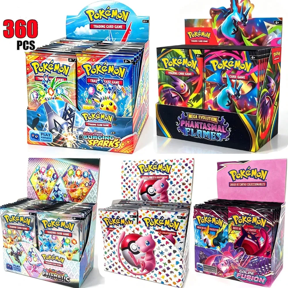 English French Spanish Pokémon Cards Game CROWN ZENITH SILVER TEMPEST Lost Origin Brilliant Stars Carte Pokémon Collection Toys — image 1