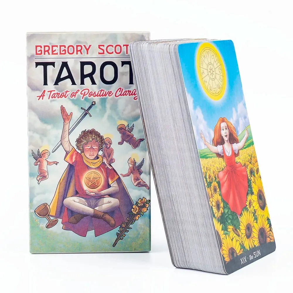 Hot Selling Gregory Scott Tarot 78-Card Deck English Visions For Beginners Puzzle Leisure Family Friend Party Game 11.1*6.1cm — image 2