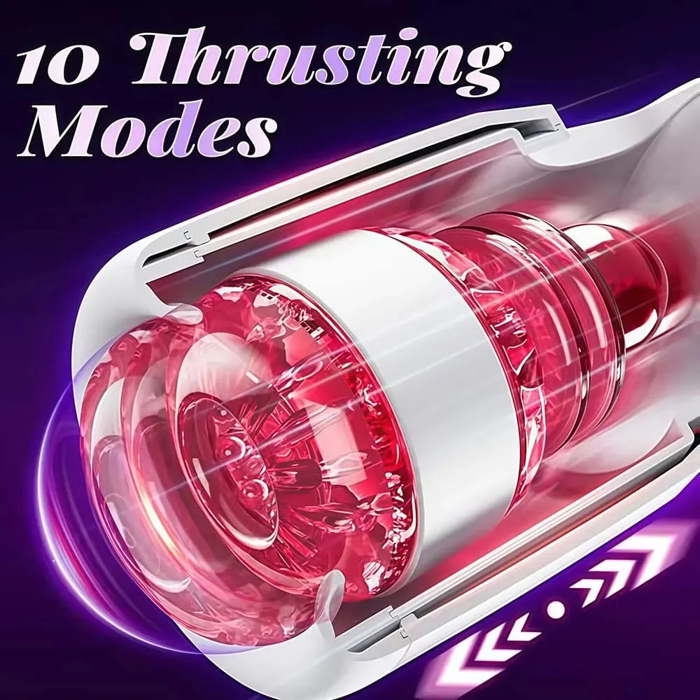 Telescopic Male Masturbation Cup Tongue Licking Penis Training Vibrator Blowjob Adult Sex Machine Penis Trainer Sex Toys for Men