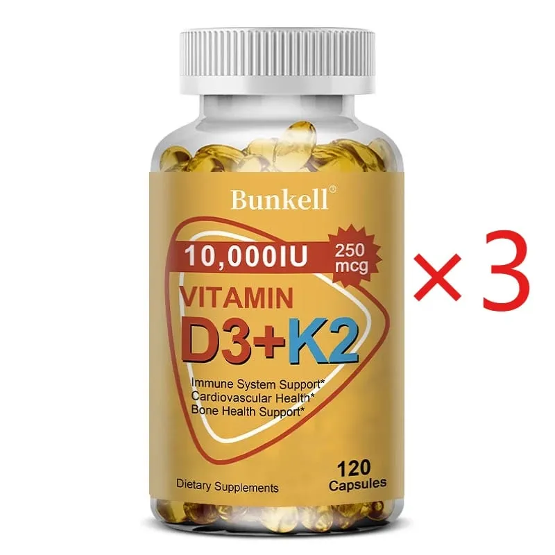 Natural Vitamin D3 K2 Softgels for Heart Joint and Bone Health D3 K2 Multivitamin Supplement — image 11