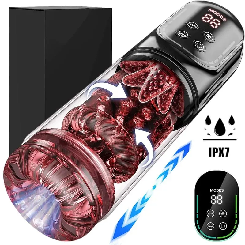 Automatic Male Masturbator Telescopic Rotation Vagina Masturbation Equipment Sex Toys for Men Goods for Adults Piston Mastubator — image 9