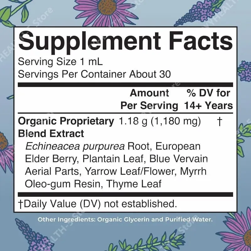 Lymphatic Support Drops Organic Lymphatic Cleanse Immune Support Supplement| Lymphatic Support with Echinacea 30 Servings