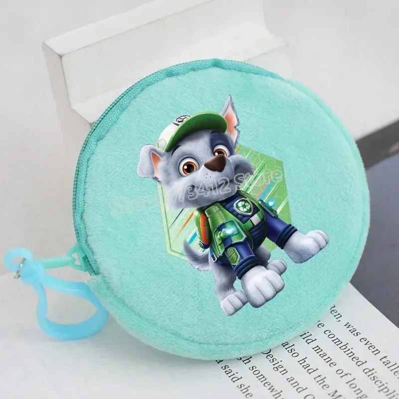 Paw Patrols Round Wallet Cute Keychain Bag Printing Coin Zipper Purse Anime Small Change Bags Convenient Mini Storage Pouch Gift — image 17