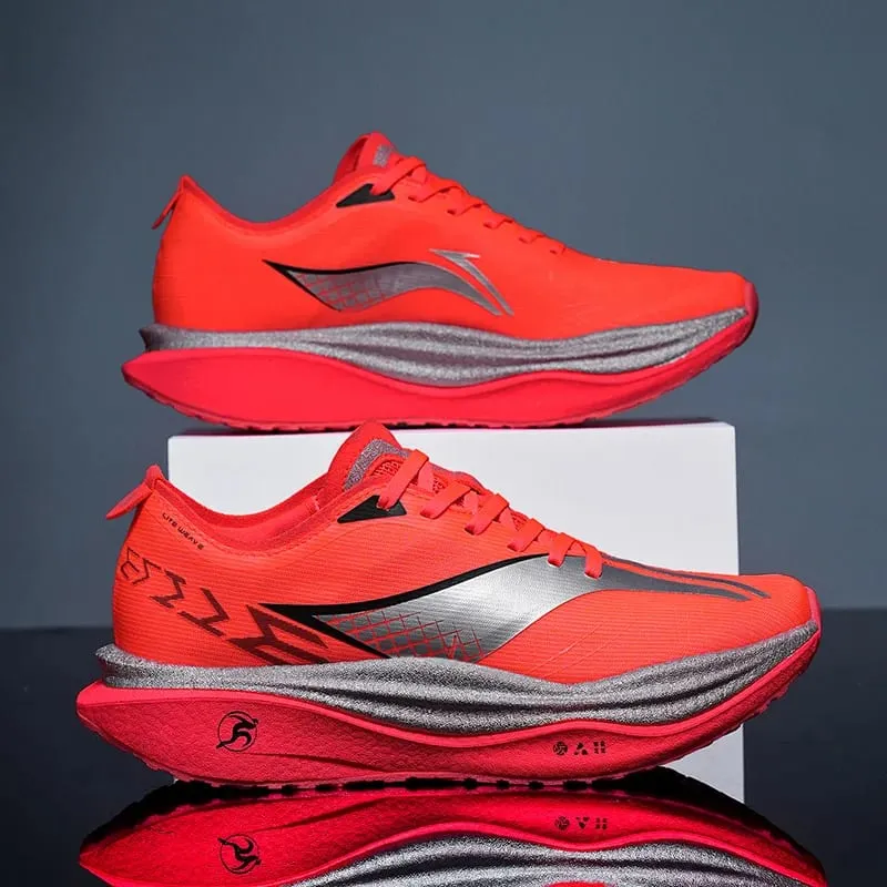 Marathon Carbon Plate Air Cushion Men Sports Running Shoes Breathable Lightweight Women's Comfortable Athletic Nonskid Sneakers — image 4