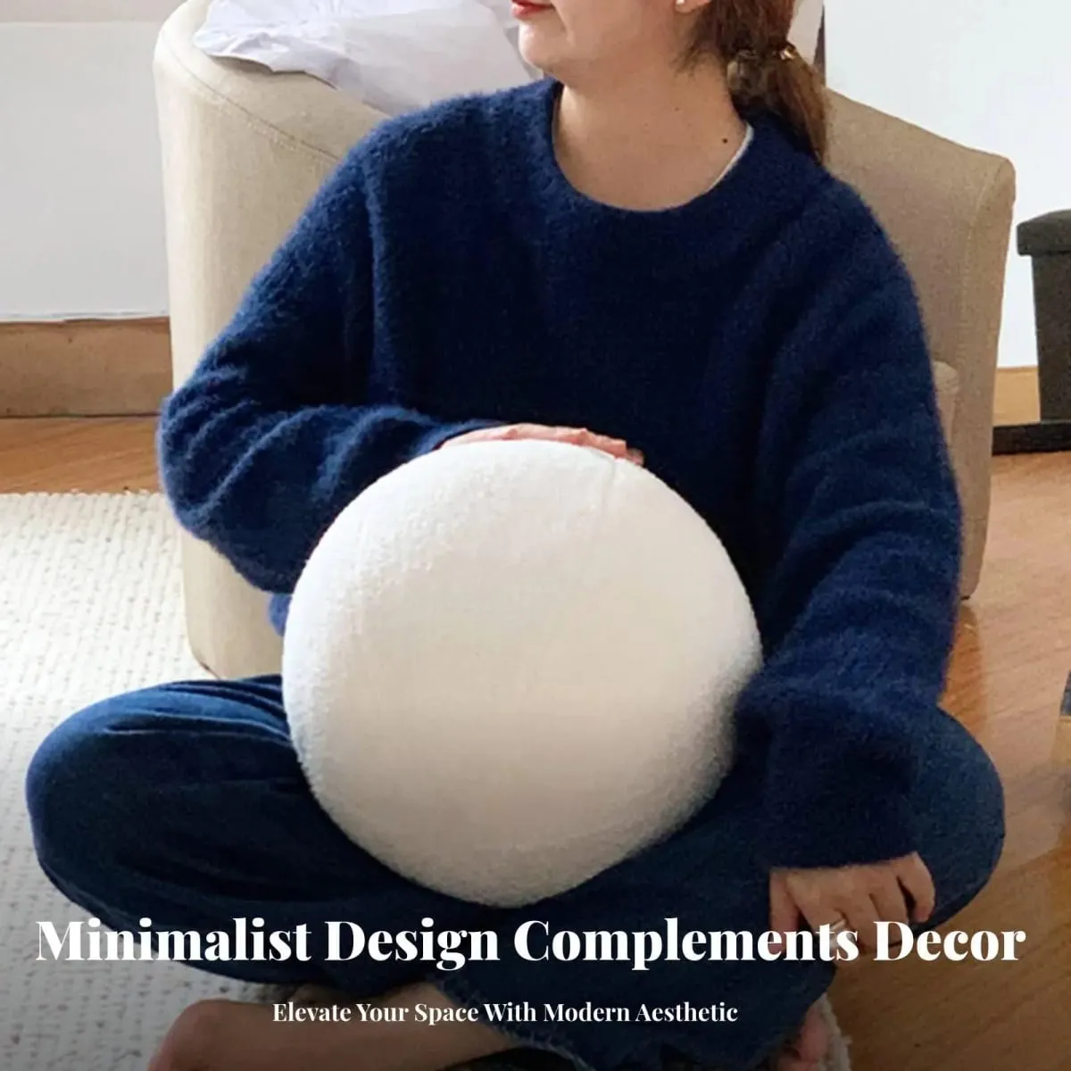 Modern Minimalist Sphere Pillow Decorative Throw Pillow Quirky Living Room Decor