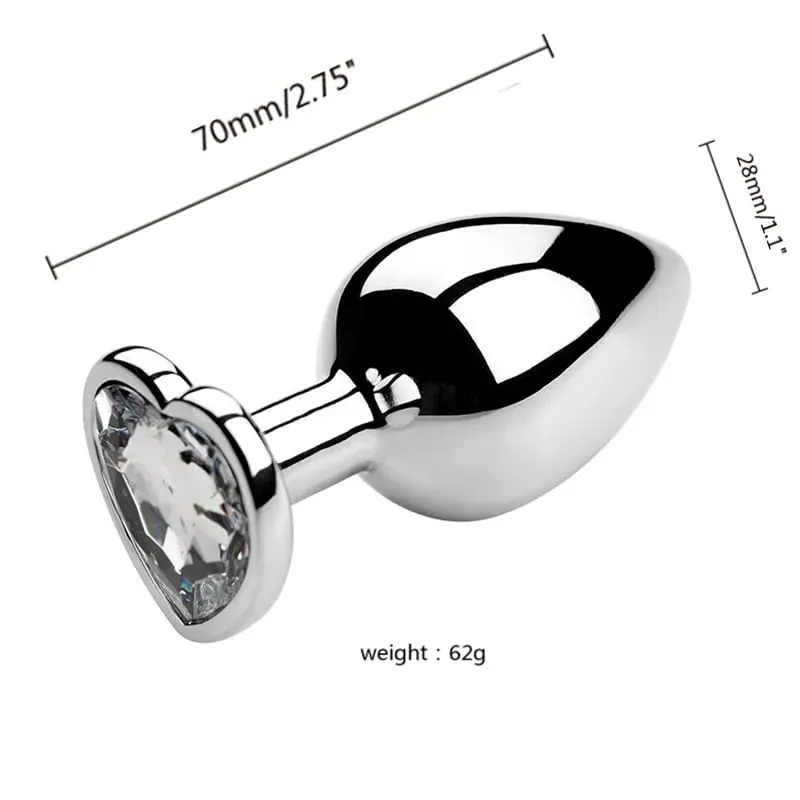 S/M/L Anal Plug Metal Sex Toys For Women Men Adult Crystal Erotic Bullet Butt Plug Stimulator Prostate Massager Adult Products — image 12