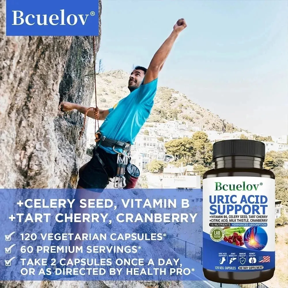 Uric Acid Cleanse Detox Capsules - Uric Acid Cleanse & Kidney Support Joint Support Supplement & Promote Joint Health & Detox — image 7
