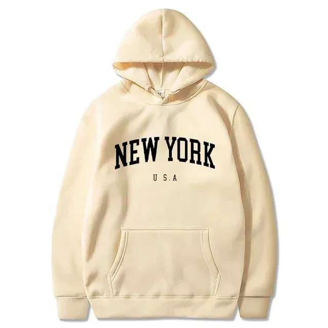 Women New York U.S.A City Hoodies Fashion Letter Printed Graphic Sweatshirts Loose CasuaMen l Harajuku Hooded Pullover Sportwear — image 29