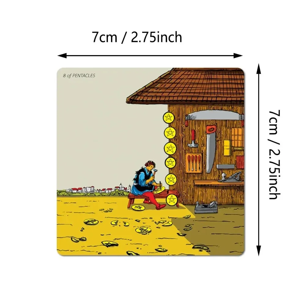 RWS Wide Angle Tarot - Compact Edition 78 st kort + 2 specialerbjudanden ramkort dubbelpräglade i tvådelad rigid box — image 3