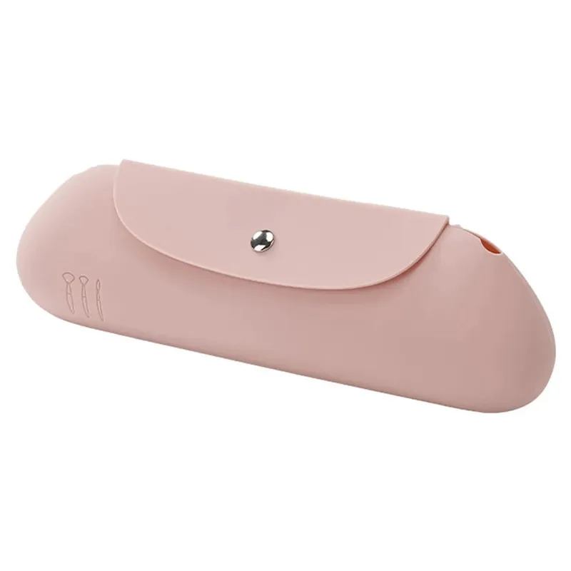 1/2pcs Makeup Brush Storage Bag Silicone Makeup Brush Holder Travel Cosmetic Bag Portable Cosmetic Face Brushes Holder Tool