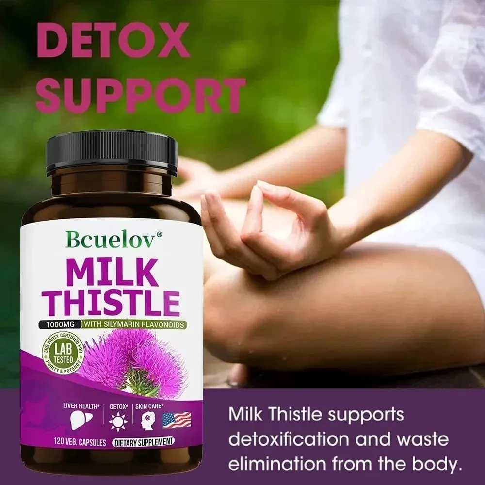 Milk Thistle Capsules Liver Health Support Gut & Immune Health Skin Beauty Liver Function — image 5