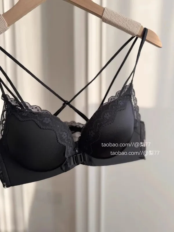 Petite Leopard Print Front Closure Bra Set Push Up Backless Sexy Party Lingerie Boost Bust Show Fuller Shape 32-38AB Top Selling — image 10