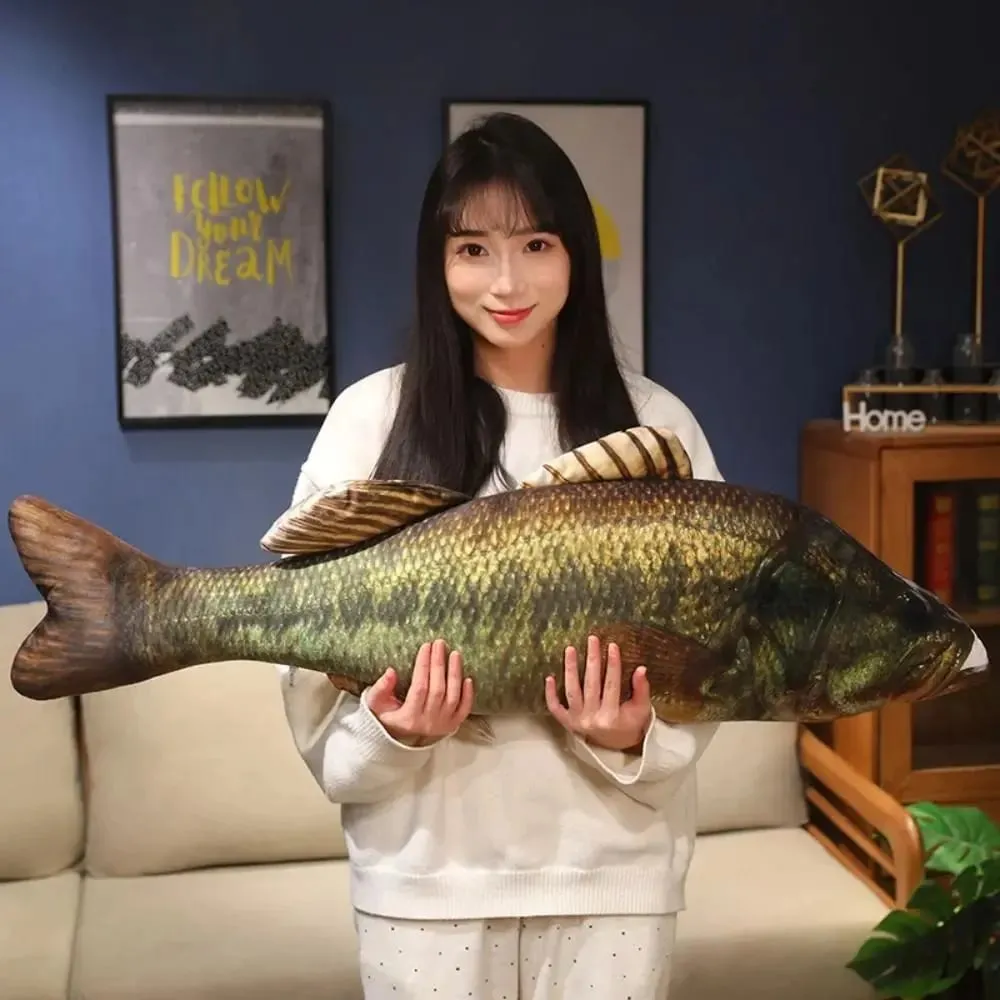 Sofa Cushion Perch Simulation Fish Pillow Grouper Stuffed Cartoon Fish Lovely Soft Fish Anime Pillow Bedroom — image 6