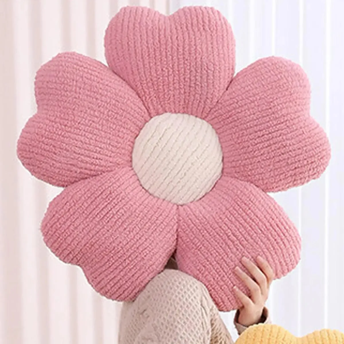 Petal Throw Pillow 40cm Colorful Flowers Plush Pillow Plant Petal Cushion Flower Pillow for Bed Sofa Stuffed Home Decor Gift