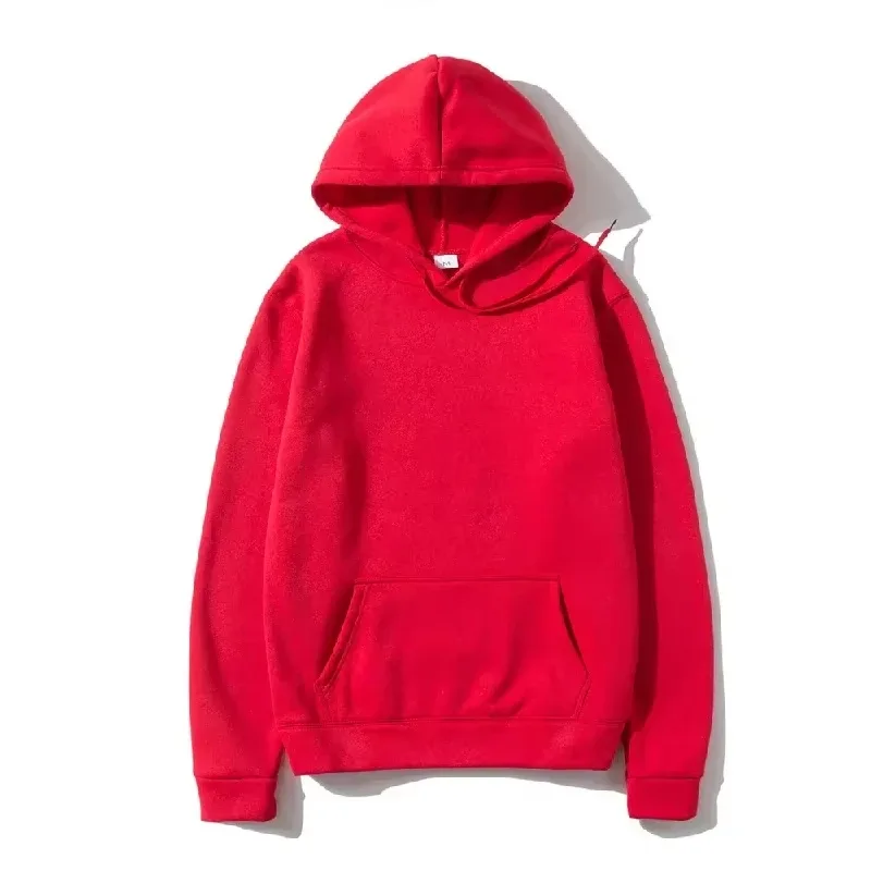 Men's and Women's Solid Color Pocket Hoodies Sports Fitness Sweatshirts Fashionable Casual Pullovers Multi Color — image 18