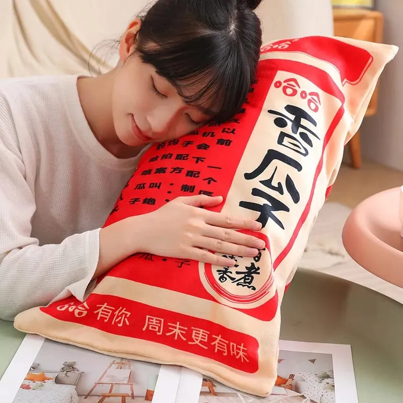 Novo tamanho gigante simulação saco chinês de sementes de melão brinquedos de pelúcia macio calmante travesseiro colchão para crianças família brinquedos engraçados para crianças — image 5
