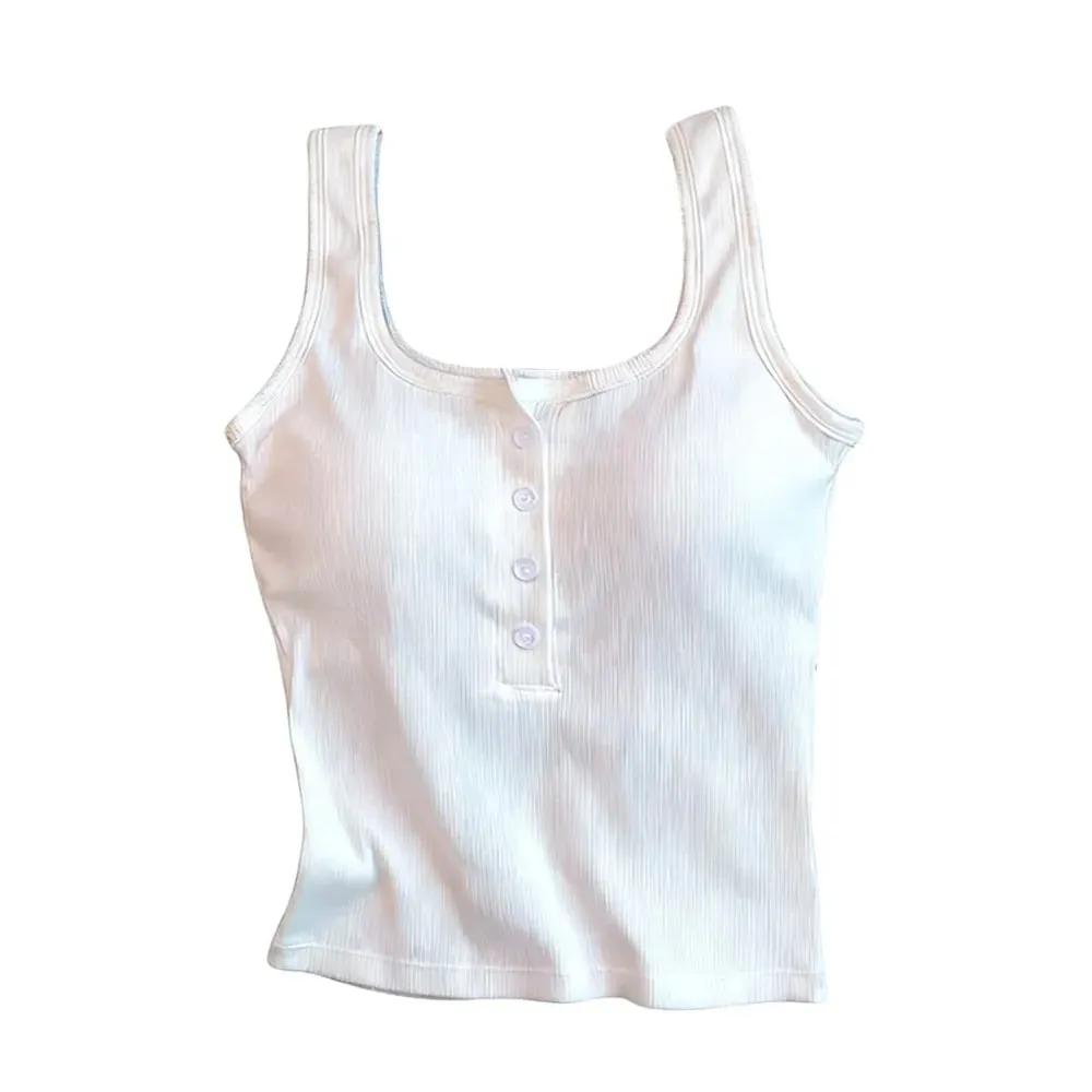 Casual U Neck Summer Tank Tops Slim Underwear Cami Top Shirt Sleeveless Camisoles Fitted Tops for Women — image 10