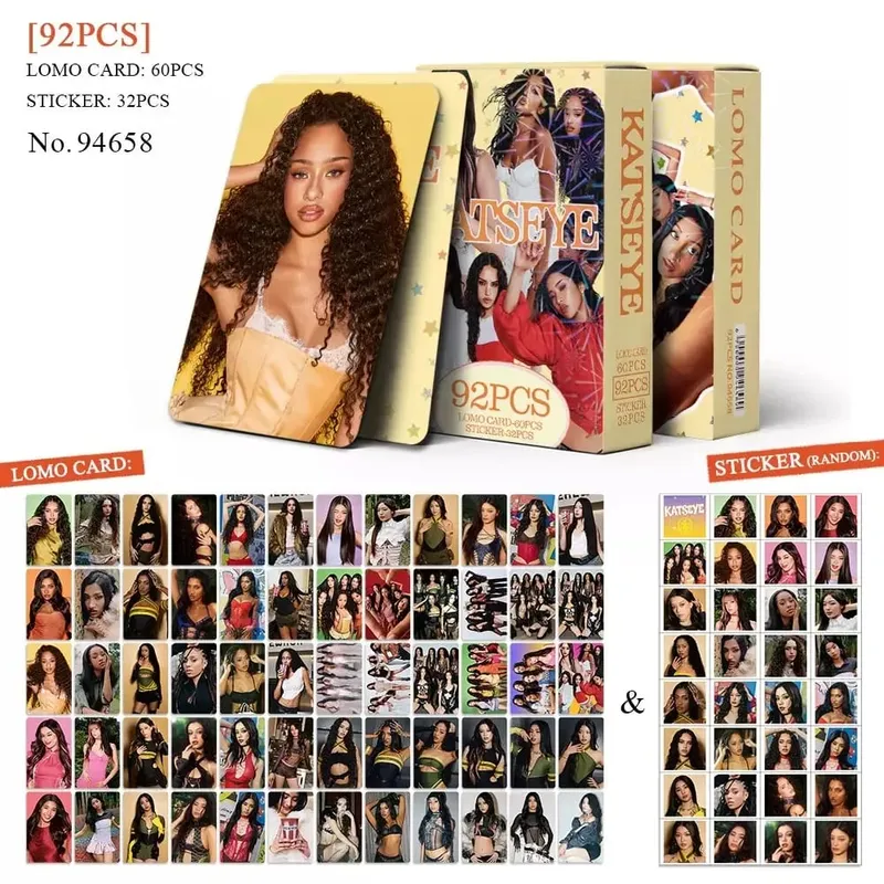 92PCS Kpop Hot Idol MANON SOPHIA DANIELA LARA MEGAN YOONCHAE Self Made HD Lomo Cards Fans Collect Photocards Gifts Small Cards