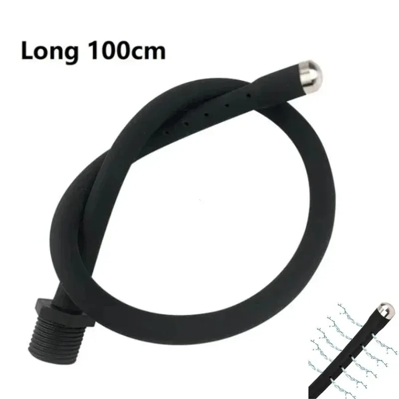 Silikone Lange 58 cm Anal Perler Plug Dilator Douche Klyster Vagina Rensesæt Buttplug Sprøjte Brusehoved Gay Sex Legetøj Til Par