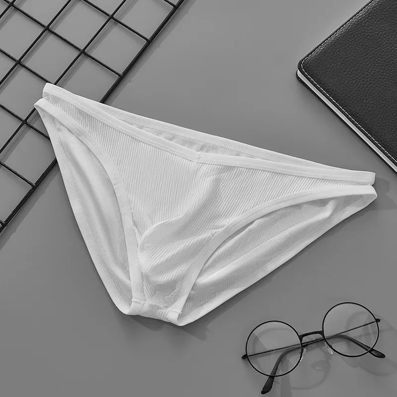 Men's Single Layer Briefs Ultra Thin U Convex Pouch Underwear Breathable Moisture Wicking Sexy Summer Panties — image 19