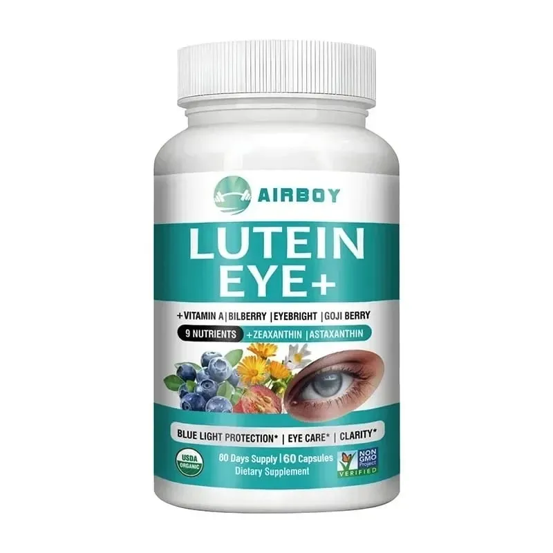 Lutein Eye - Supports Eye Health Reduces Eye Fatigue and Dry Eyes Reduce Blue Light Damage - with Astaxanthin Vitamin A Bilberry — image 10