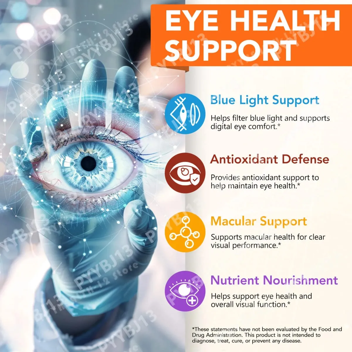 Acentiallabs Lutein Zeaxanthin Softgels 40mg Lutein & 8mg Zeaxanthin 120 นับตัวกรองแสงสีฟ้า Macular Protection Eye Care — image 2