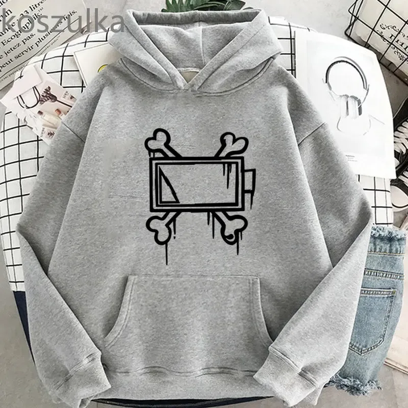 Cool Game Murder Cosplay Hoodie Drones Uzi Doorman Costume Unisex Bone Print Sweatshirt Casual Long Sleeve Hoodies Clothes — image 11