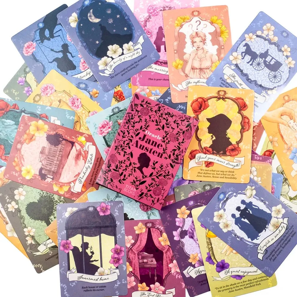 Jane Austen Oracle Deck 40-Card Literary Divination Set Regency-Style Illustration Tarot Cards 10.3*7.3cm — image 6