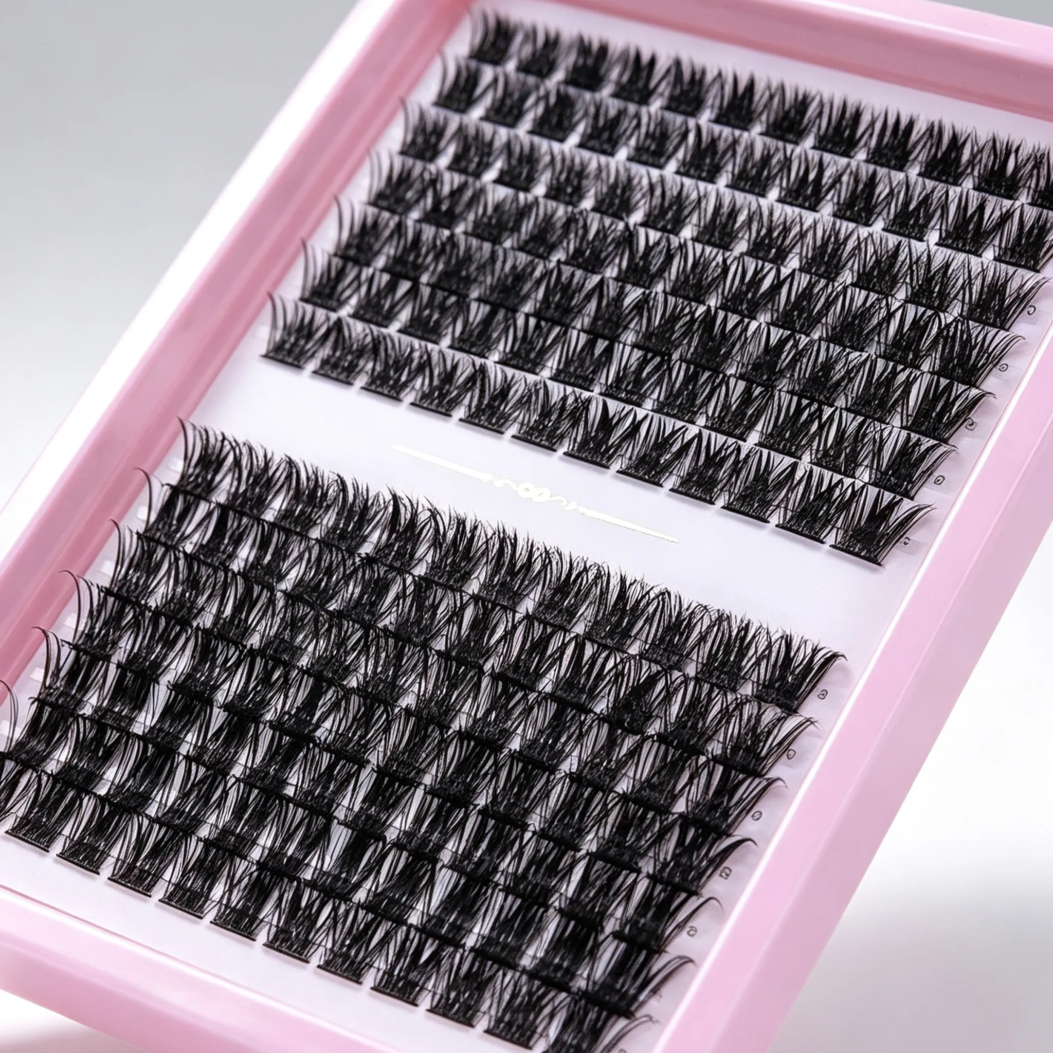 D Curl Cluster Lashes Individual Eyelash Extensions Fluffy False Lashes Segmented DIY Lash Clusters for Home Daily Eye Makeup — image 5
