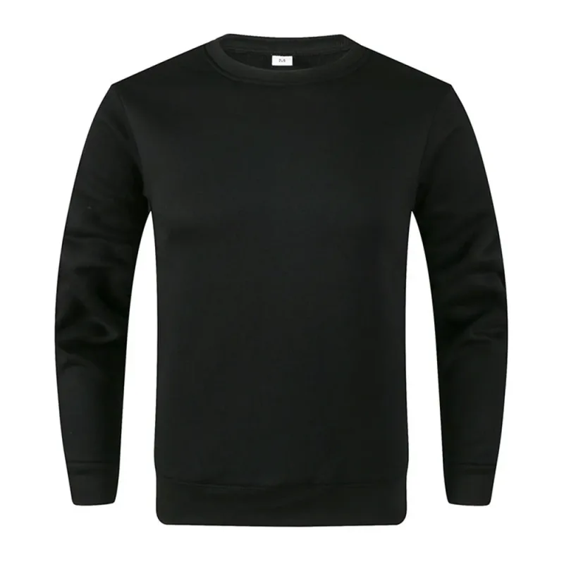 Pullover Asas Lelaki Baju Sweater Kasual untuk Lelaki Wanita Warna Pejal Musim Bunga Musim Gugur Hoodie Sukan Lengan Panjang Sweatshirt Techwear — image 1