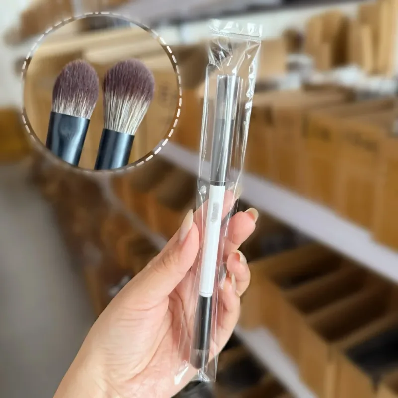 EF1 Dual-Ended Cream Powder Brush E6 Dual-Ended Eyeshadow Makeup Brush High quality Synthetic Eye Concealer Cosmetic Brushes — image 8