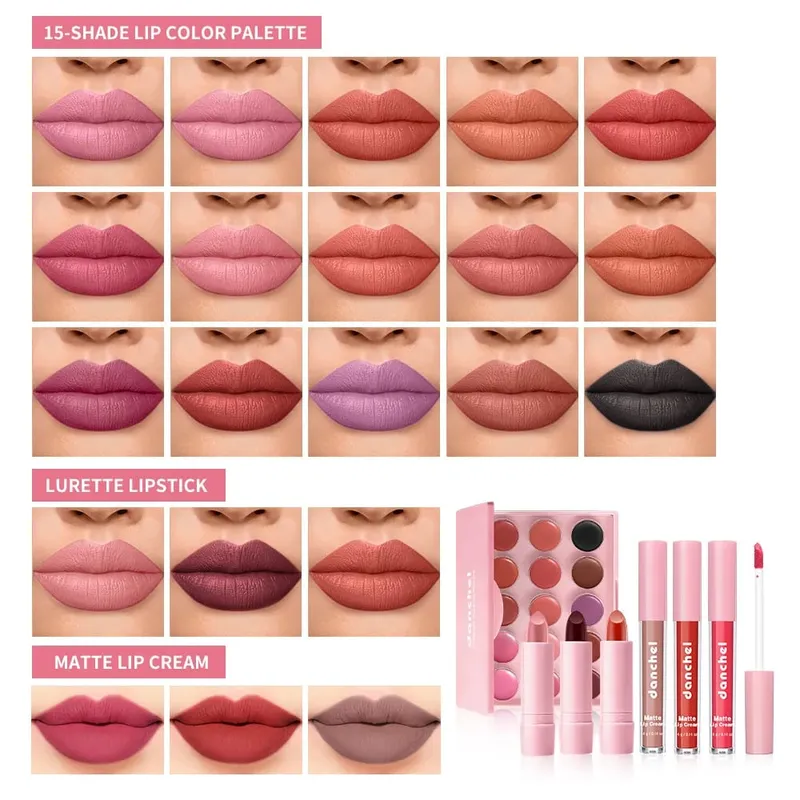 Kit de maquillage tout-en-un Kit de maquillage complet cadeau pour femmes adolescente fard à paupières Blush fond de teint pinceau rouge à lèvres brillant à lèvres Cosmeti