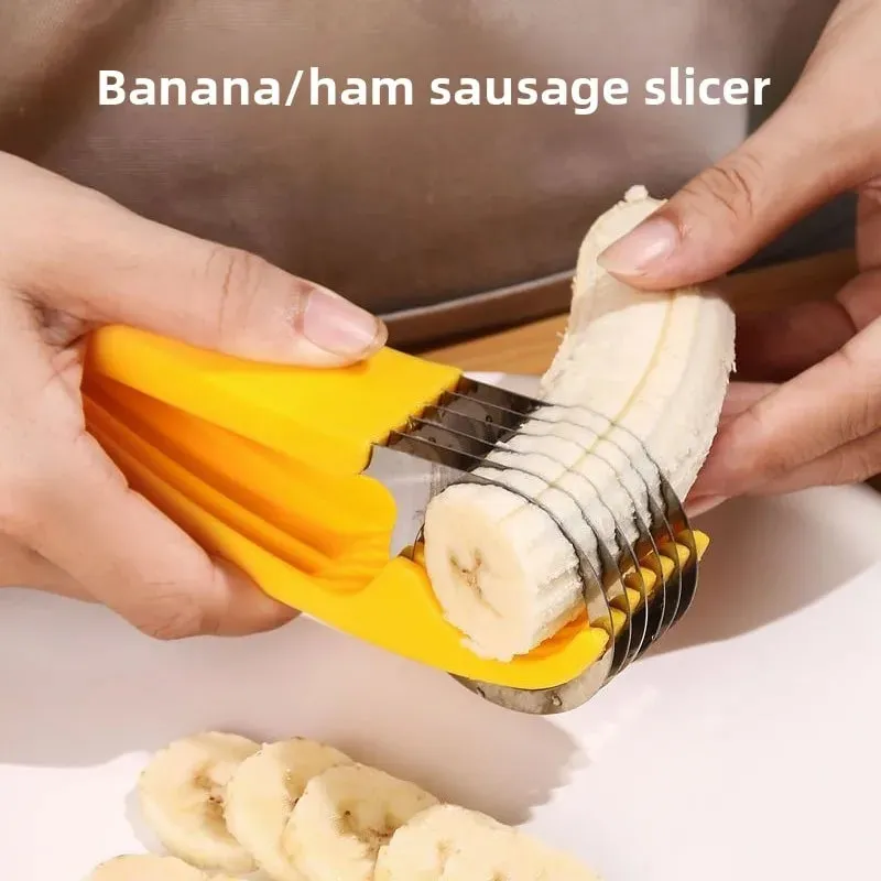 Slicer banana ham fruit ultra-thin manual creative multi-functional cutter melon cutting artifact kitchen special tool — image 2
