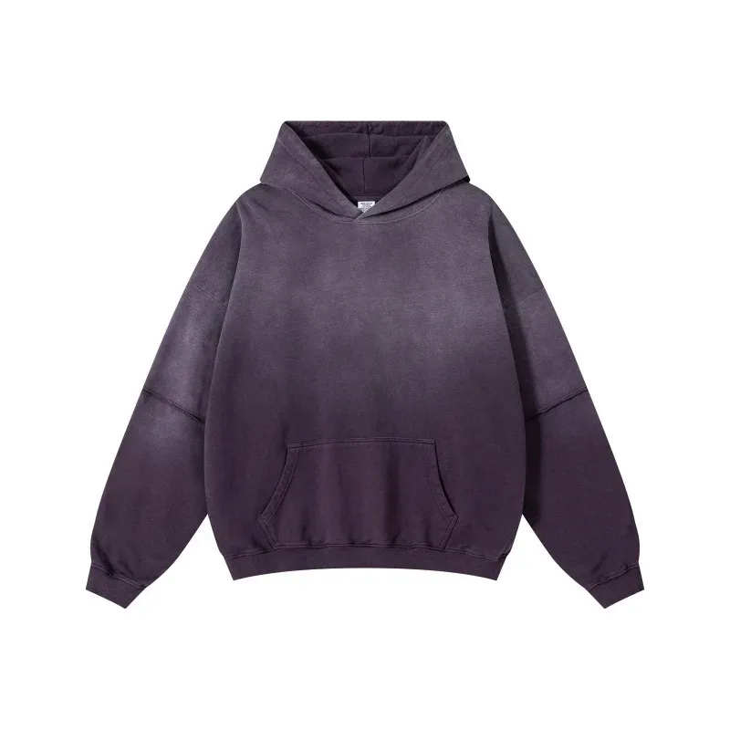 New Autumn Winter Men 400gsm Hoodies Streetwears High Street Heavy Weight Washed Cotton Sweatshirts Brand Tracksuit — image 27