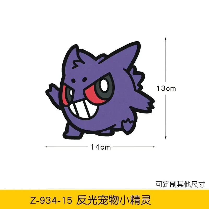 20 stylů Pokémon samolepky na auto Anime postava Pikachu Gengar Eevee Charmander Roztomilá kreslená panenka Kreativní samolepka Dárky k narozeninám