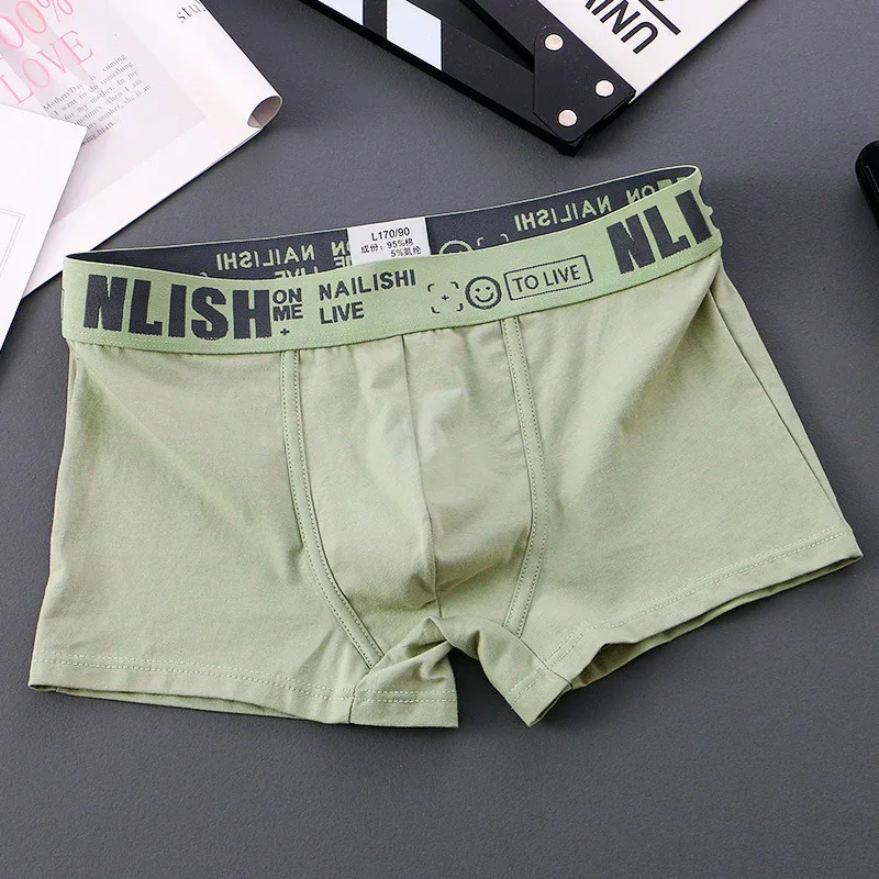 [Bloom the love] Jenama Solid 1pcs/3pcs Boxer Lelaki Seluar Dalam Kapas Boxershort Mens Boxers Man Cuecas Masculina Saiz M-3XL nl-112