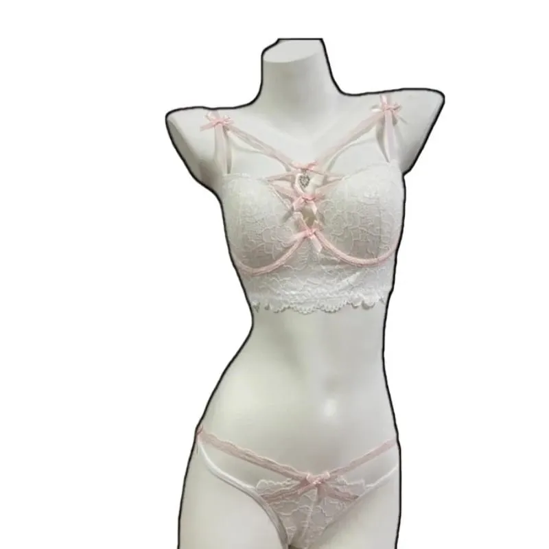 Magic Bust Boost Lace Bra Heart Pendant Decor Sexy Allure Women Underwear Push‑Up Lingerie S‑XL Size 32‑38AB Cups — image 8