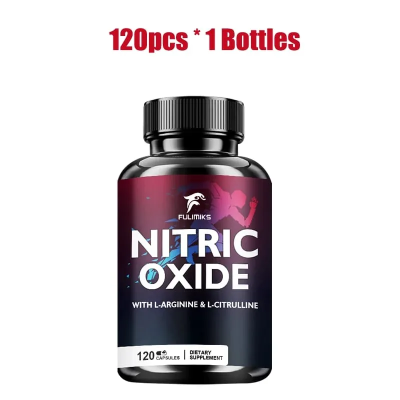 Nitric Oxide Tablets Capsules - Enriched with L-arginine and L-citrulline Complex To Promote Nutrient Flow To Muscles and Heart