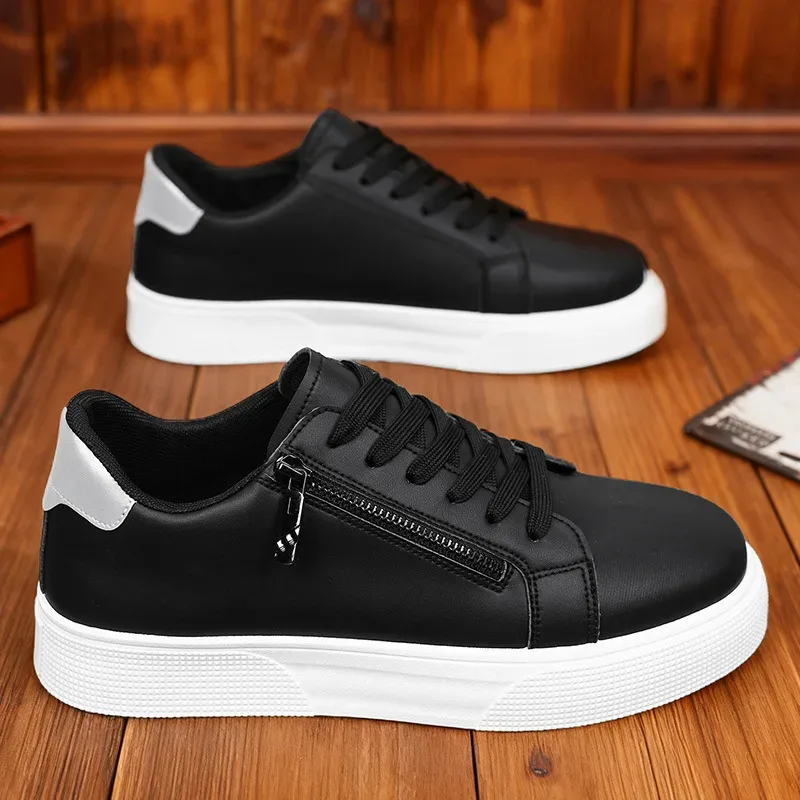plus Size Men's Casual Work Shoes 2026 Spring Autumn Fashionable Versatile Youth Board Shoes Comfortable Slip-On Office Footwear — image 3
