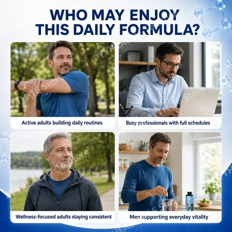 NAD+ Men's Complex Capsules Cellular Energy Support Resveratrol Maca Prostate Health and Urinary Comfort Support 60 Capsules