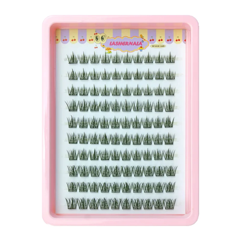 10 Rows Cat Eye Single Cluster Fake Eyelashes Natural Cosplay Makeup False Eyelashes Self-adhesive Natural Wispy Lash Extension — image 13