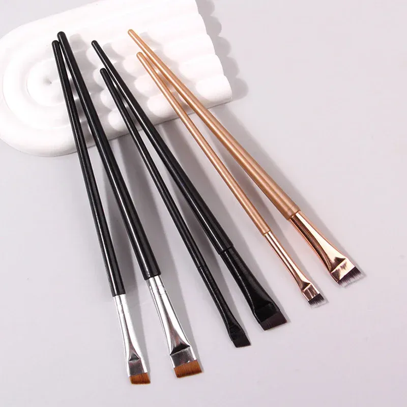 Karsyngirl 2/3Pcs Blade Eyeliner Brush Eyebrow Brush Portable Flat Fine Eye Liner Brow Contour Makeup Brushes Makeup Tool — image 1