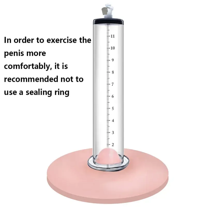 Male Penes Pump Manual Vacuum Penis Enlarger Mga Sex Toys Para sa Lalaki Pagpapalaki ng Penis Penile Extender Trainer Mga Matanda na Mga Produktong Sex 30cm
