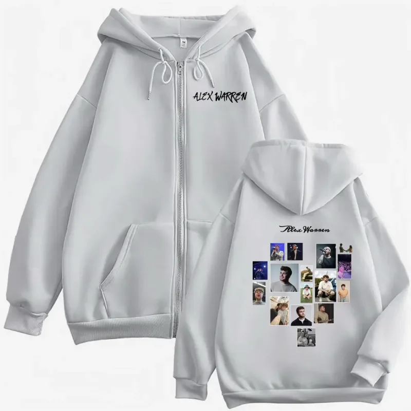Alex Warren Little Orphan Alex Live Tour 2026 Zipper Hoodies Men's Clothing Vintage Zip Up Sweatshirts Long Sleeve Hoodie Jacket — image 6