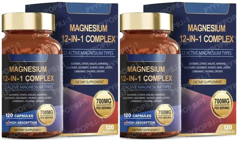 700 mg magnesiumkomplex 12 i 1 magnesiumtillskott med glycinatcitratmalatoxidtaurat aspartat orotat magnesium — image 8
