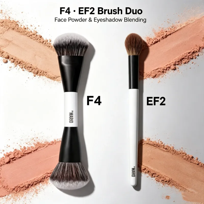 Soft Fiber Hair Cosmetic Brush Set - F1-F4 E1-E6 Series Makeup Brushes for Highlight Blush Ambient Glow - Premium Quality — image 6