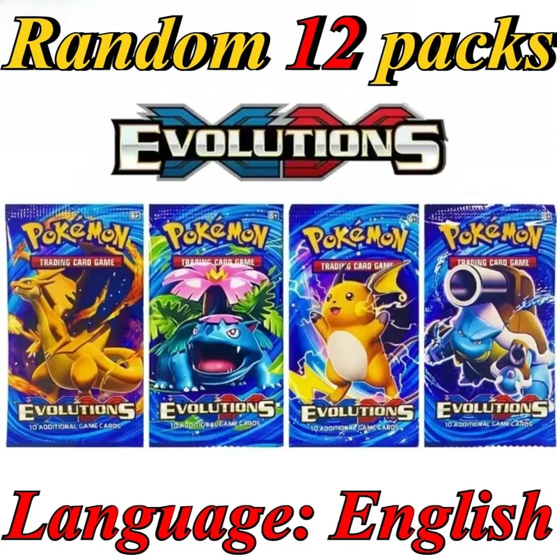 10 Pokémon Card Packs Bright Stars 151 Prismatic Evolutions PALDEAN FATES English Reinforcement Battle Transaction Card Gift — image 1
