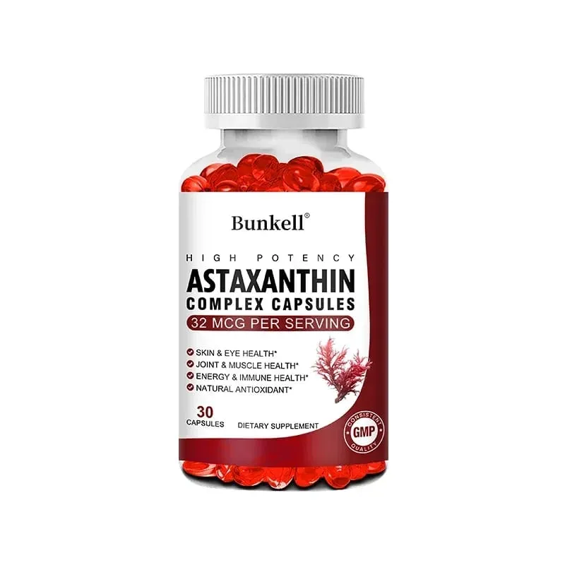Antarctic Krill Oil 120mg Astaxanthin 32mcg Capsules(EPA DHA) Support Joint and Skin Immunity Cardiovascular Health