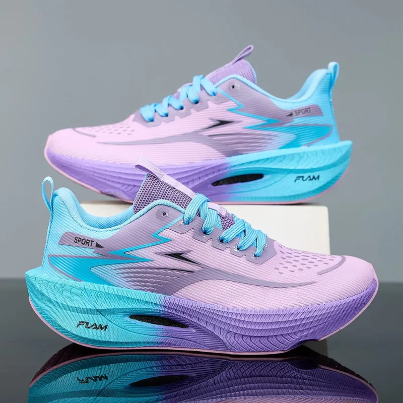Men Running Shoes Casual Sports Marathon Breathable Lightweight Women's Comfortable Athletic Nonskid Walking Sneakers Outdoors — image 7