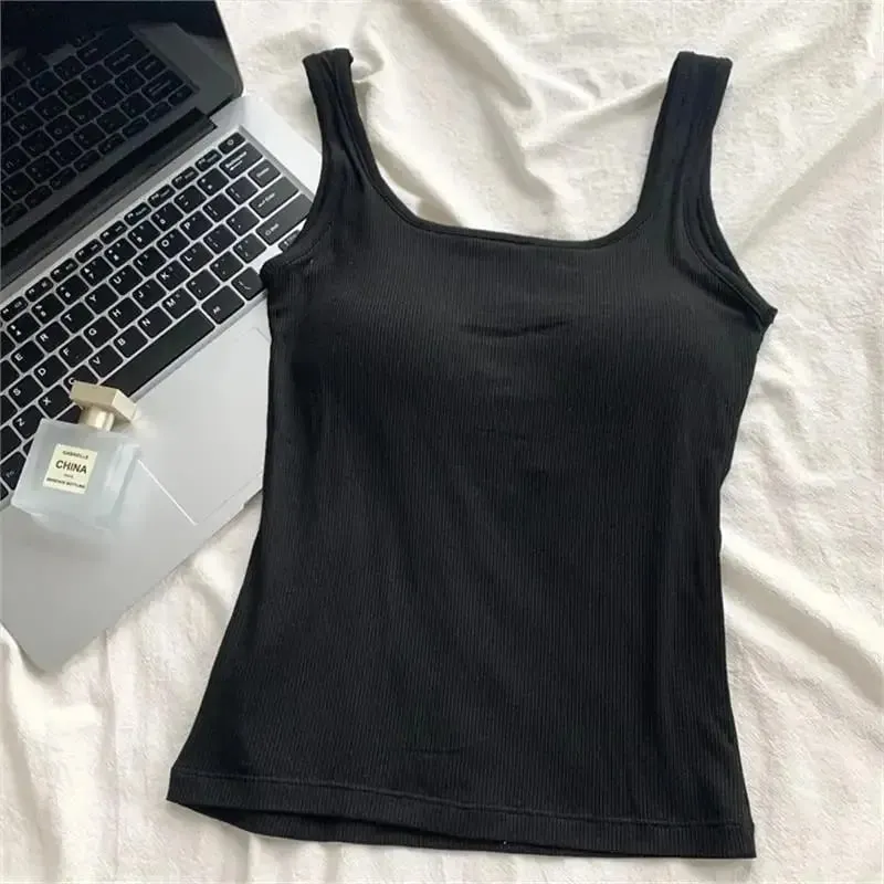 Red Bal Strap Vest Women's Tight Elastic ort Top with Chest Pad ort Wrap Chest irt Autumn Outdoor Wear Sports Top